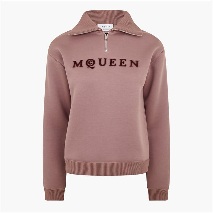 ALEXANDER MCQUEEN OGO HALF-ZIP SWEATER