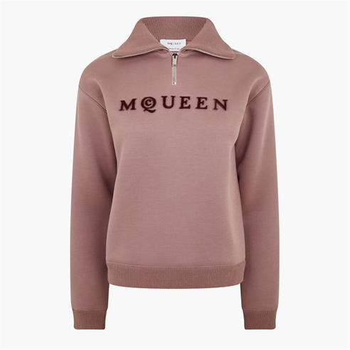 ALEXANDER MCQUEEN - Logo Half-Zip Sweater