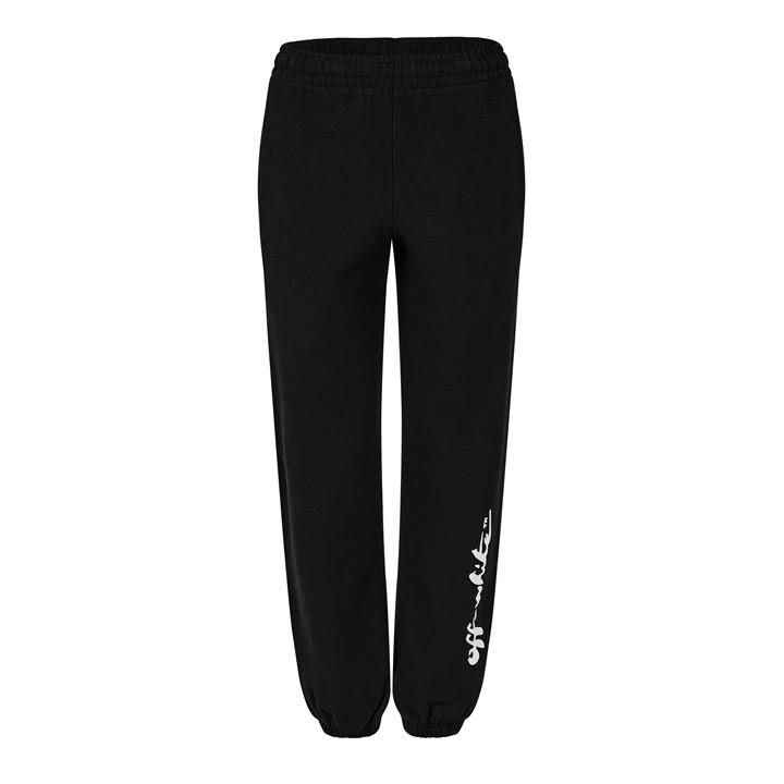 Off White Women's Black Painter Joggers Size 10