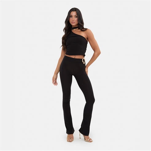I Saw It First - Hardwear Detail Flare Trousers