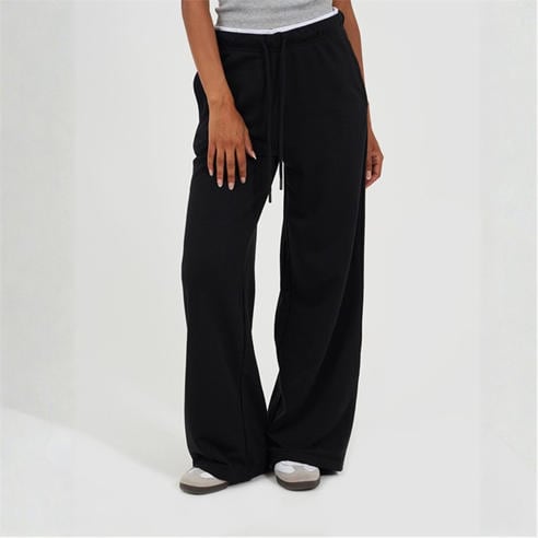 Brave Soul - BS Womens Wide Leg Jogger with Contrast Double Waistband Detail
