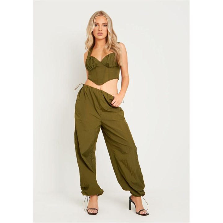 MISSY EMPIRE CARGO TROUSERS WITH TOGGL
