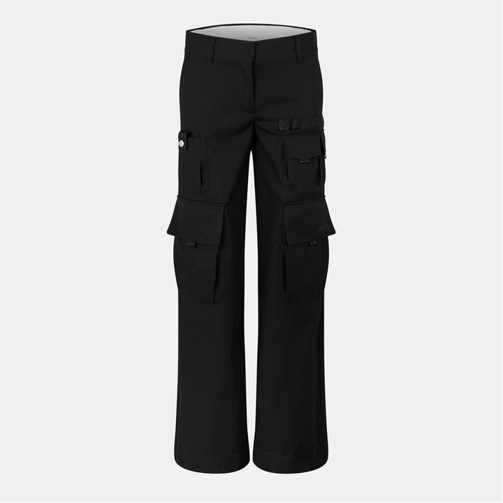 Off-white Ff Cargo Trouser In Black