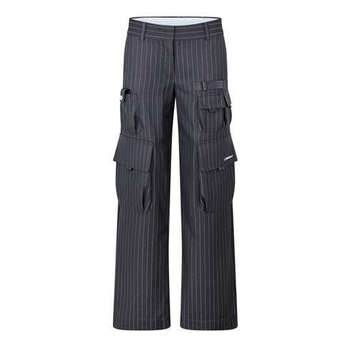 OFF WHITE - Women's Relaxed Fit Cargo Trousers