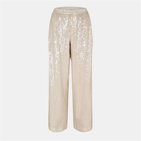 BOSS - Women's C Tallets Sequinned Wide Leg Trousers