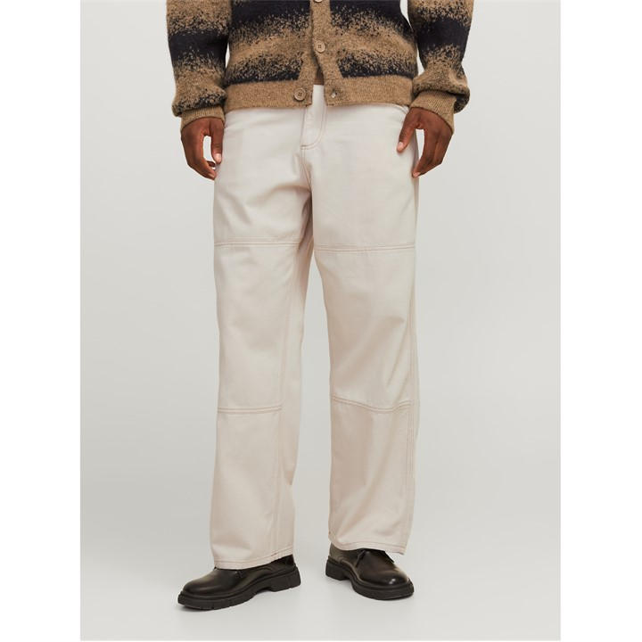 Jack And Jones Men's Beige Owen Pant Large