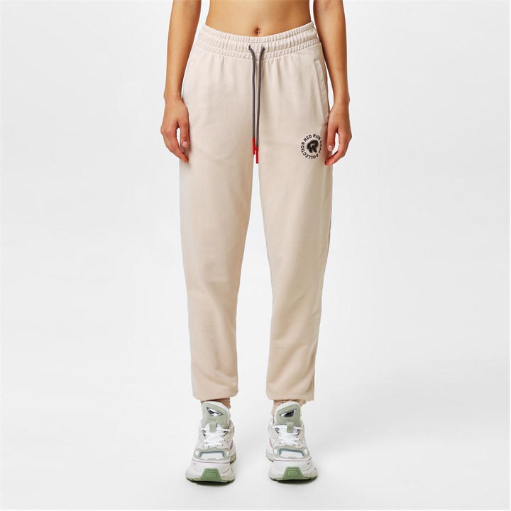 Red Run Women's Beige Core Tracksuit Joggers Size 16
