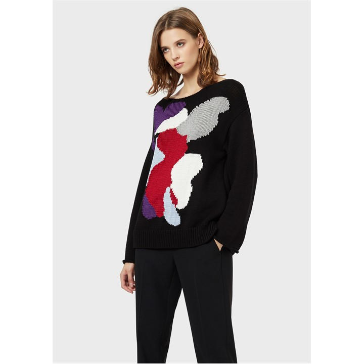 EMPORIO ARMANI INTARSIA KNIT JUMPE