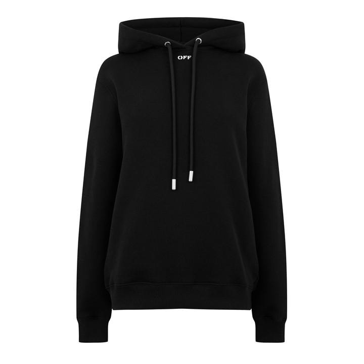 OFF-WHITE OMEN'S ROSES ARROW HOODIE, BOLD LOGO DESIGN