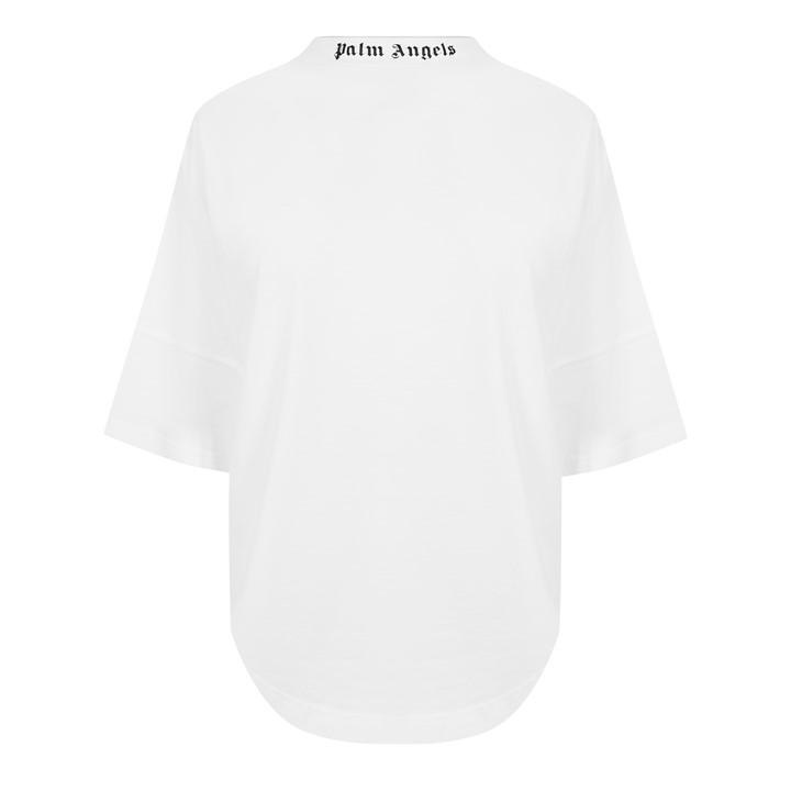 Palm Angels Women's White Back Logo T-Shirt Size 14