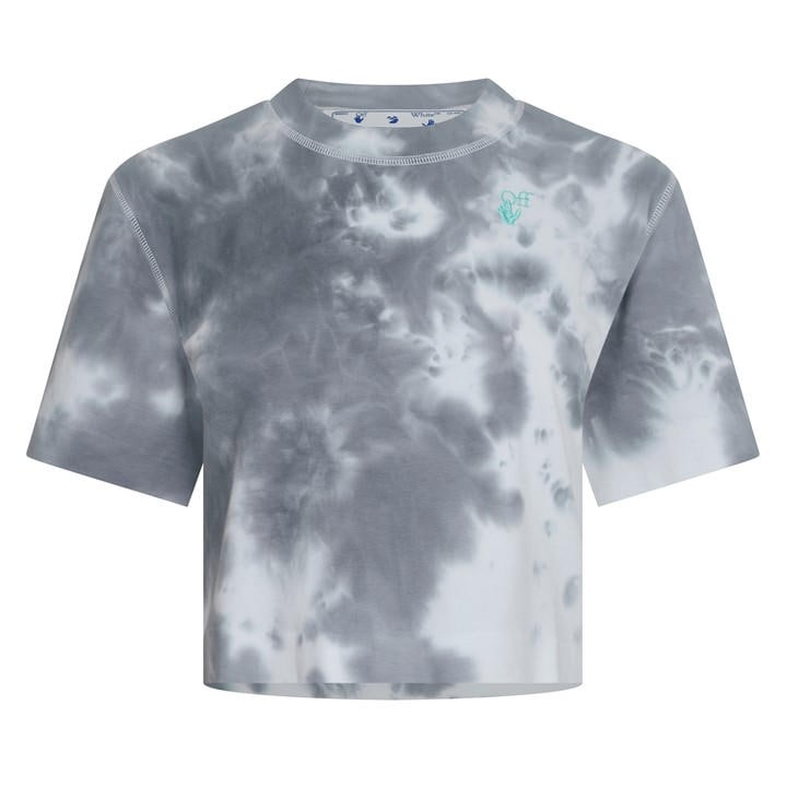OFF-WHITE IE DYE CROPPED T-SHIRT