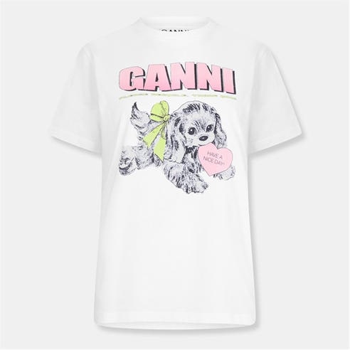 Ganni - Womens Graphic T-Shirt