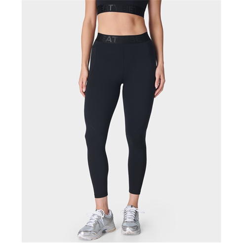 SWEATY BETTY - 7/8 Elastic Waist Logo Gym Leggings