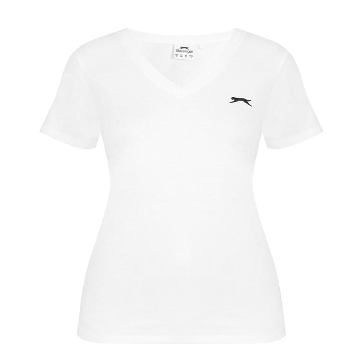 SLAZENGER LADIES V NECK TEE SHIRT