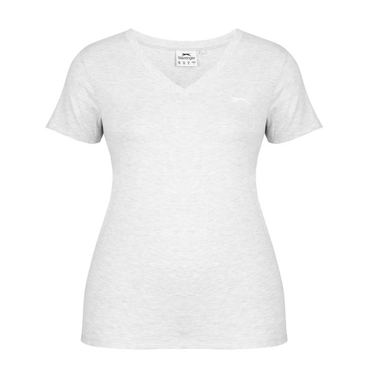 SLAZENGER LADIES V NECK TEE SHIRT
