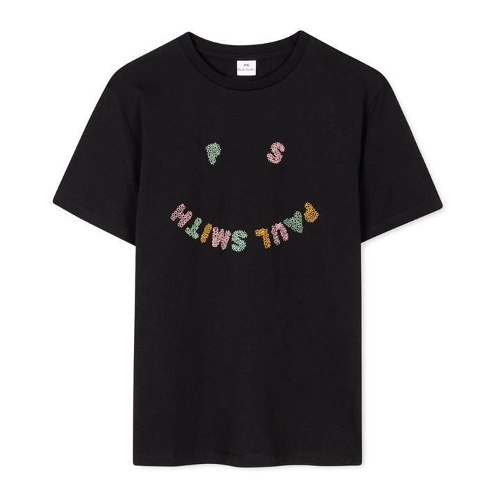 Ps By Paul Smith Appy Doodle T-shirt In Black