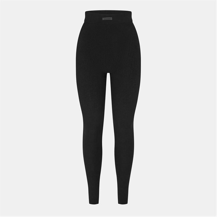 Essentials Waffle Legging In Black