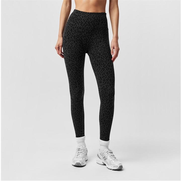 Miso Women's Black All Over Print Leggings Size 14
