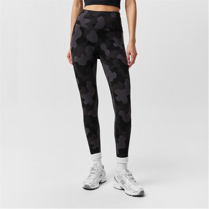 Miso Women's Black All Over Print Leggings Size 14