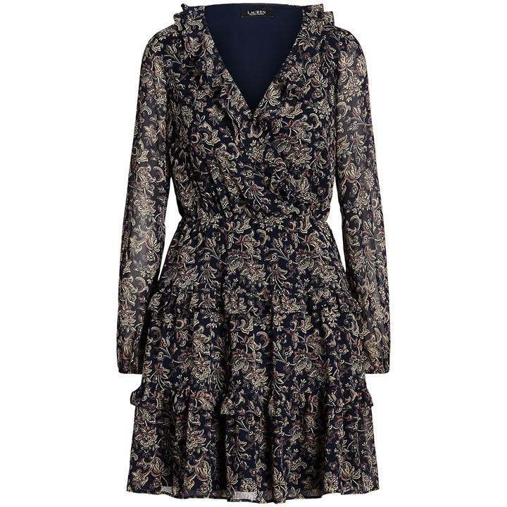 POLO RALPH LAUREN NALIMA LONG SLEEVE DRESS