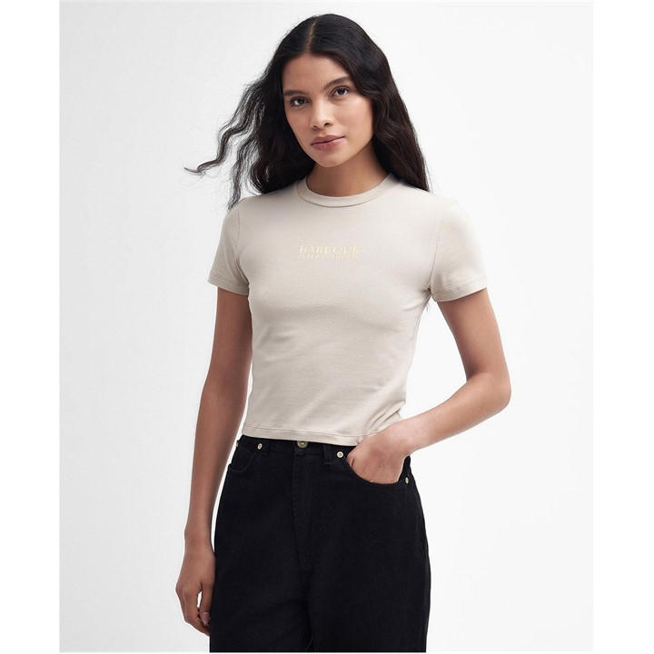 BARBOUR INTERNATIONAL REIGN CROPPED T-SH