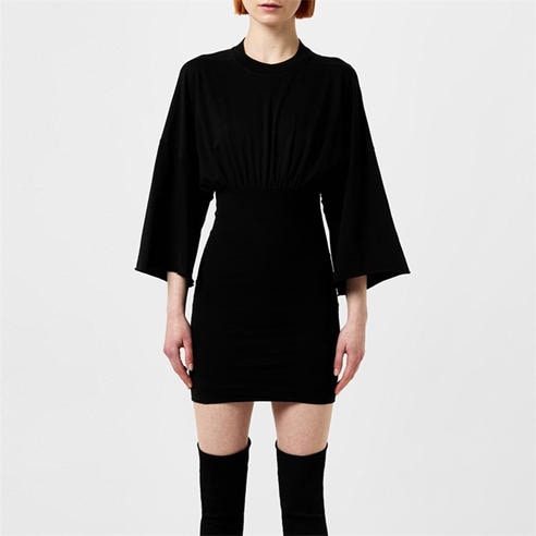 RICK OWENS DRKSHDW - Women's Cinched Tommy Mini Knitted Jumper Dress