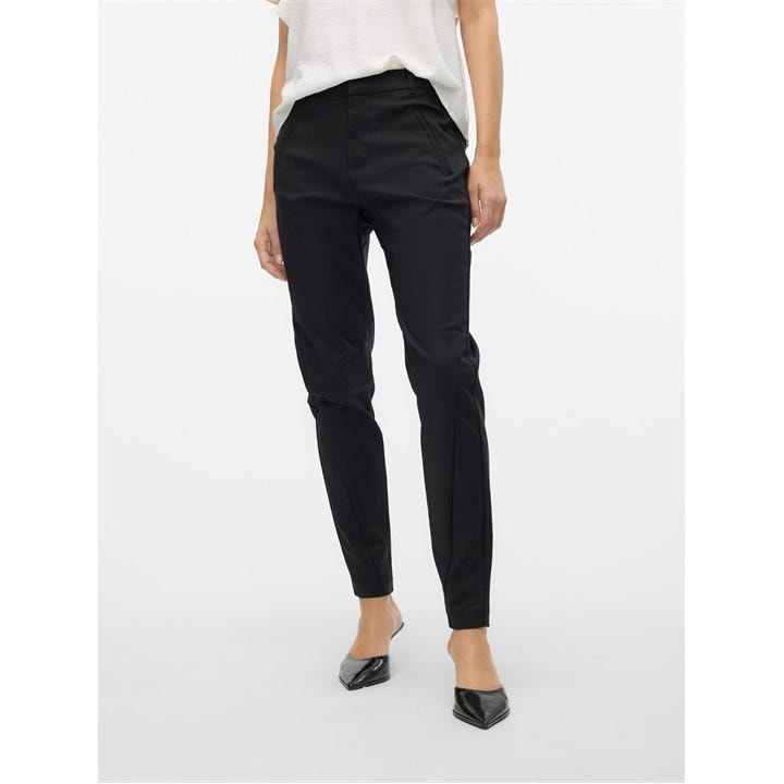 Vero Moda Women's Black Victoria Trousers Size 32 R