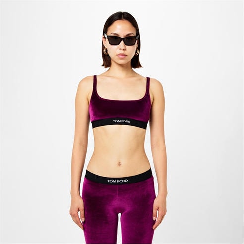 TOM FORD - Women's Velour Crop Top
