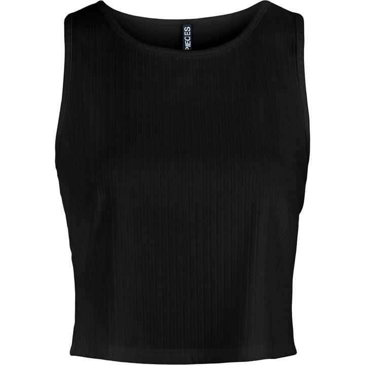 Pieces Sl Crop Top Ld99 In Black