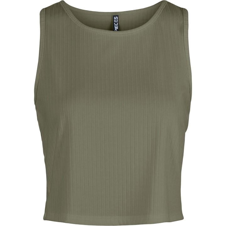 Pieces Sl Crop Top Ld99 In Green
