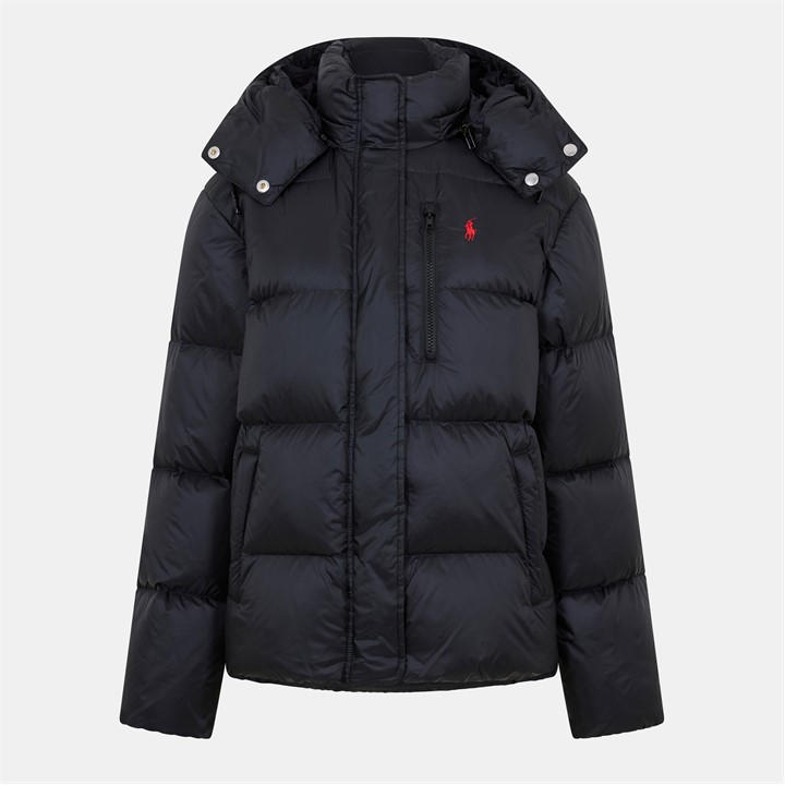 Polo Ralph Lauren Carly Puffer Jacket In Black