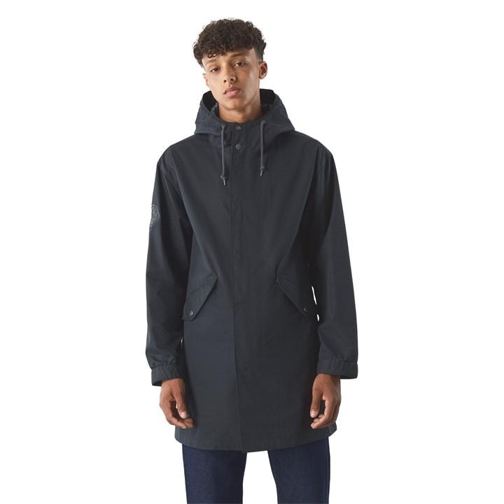 Black - Pretty Green - Walker Oversized Wonderwall Parka