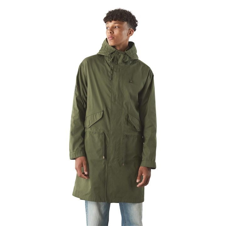 Khaki - Pretty Green - Walker Oversized Wonderwall Parka