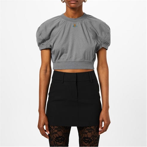 VIVIENNE WESTWOOD - Orb Cropped Football T-Shirt