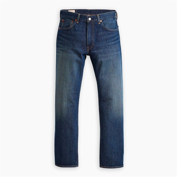 Levis Men's Blue 555 Relaxed Fit Jeans Large