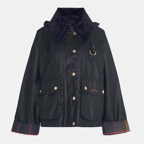 Barbour - Women's Reighton Spey Hooded Long Sleeve Wax Jacket