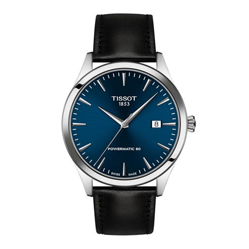 Tissot - Men's Classic Dream Stainless Steel Leather Strap Automatic Watch