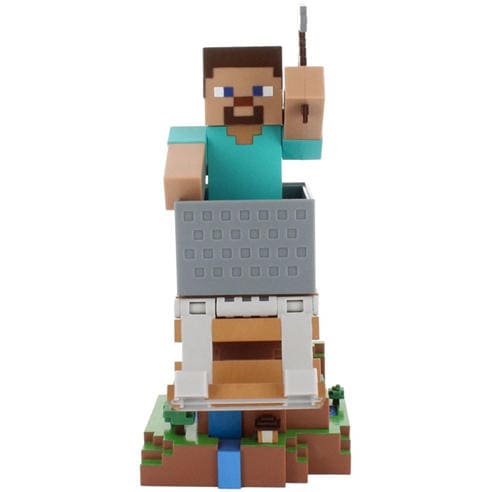 Cable Guys - Minecraft: Steve Cable Guy R.E.S.T Collectible Figure Device Holder