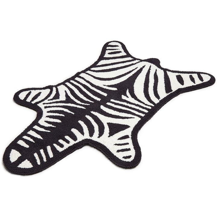Jonathan Adler | Zebra Bath Mat | Black | FRASERS