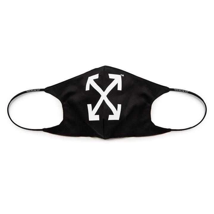 Off White Men's Black Arrow Face Mask Large