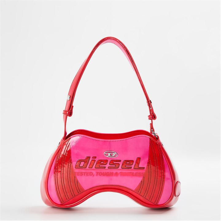 Diesel Women Pink Play Shoulder Shoulder Bag In Multi