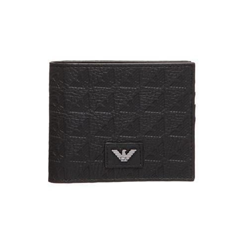 EMPORIO ARMANI - Men's Embossed Leather Billfold Wallet