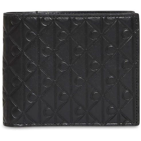 Calvin Klein - Men's Embossed Emblem Leather Coin Pocket Billfold Wallet