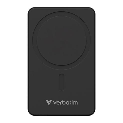Verbatim - Charge n Go Power Bank 10000mAh Magnetic Wireless Charging - Black