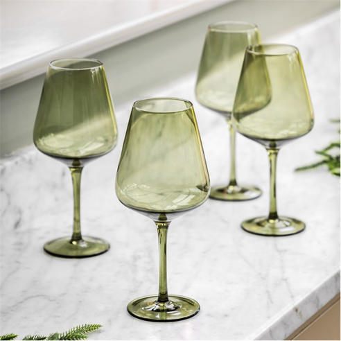 Gallery - Wine Glass Smokey Green (4pk)