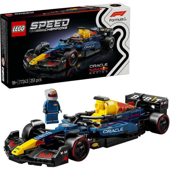 Lego Boys Multi Speed Champions 77243 Oracle Red Bull Racing Rb20 F1 Race Car