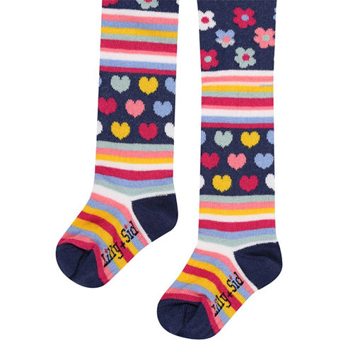 Lilly and Sid - Las Party Star Patterned Tights