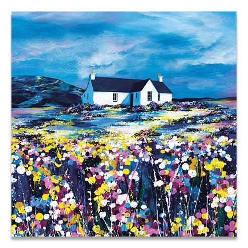 The Art Group - Avril Thomson Smith Blue Rig 60X60 Wall Art
