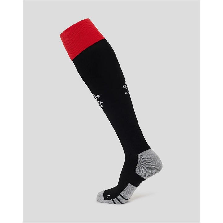 Umbro Men's Black Rangers Home Socks 2025 2026 Adults Size 7