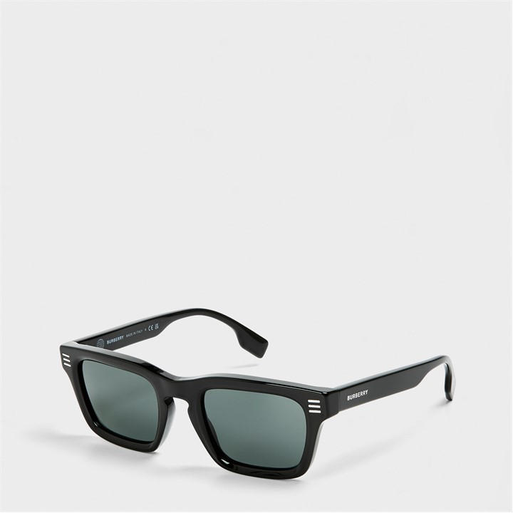 Burberry Men's Black Rectangle Sunglasses, Rectangle Design